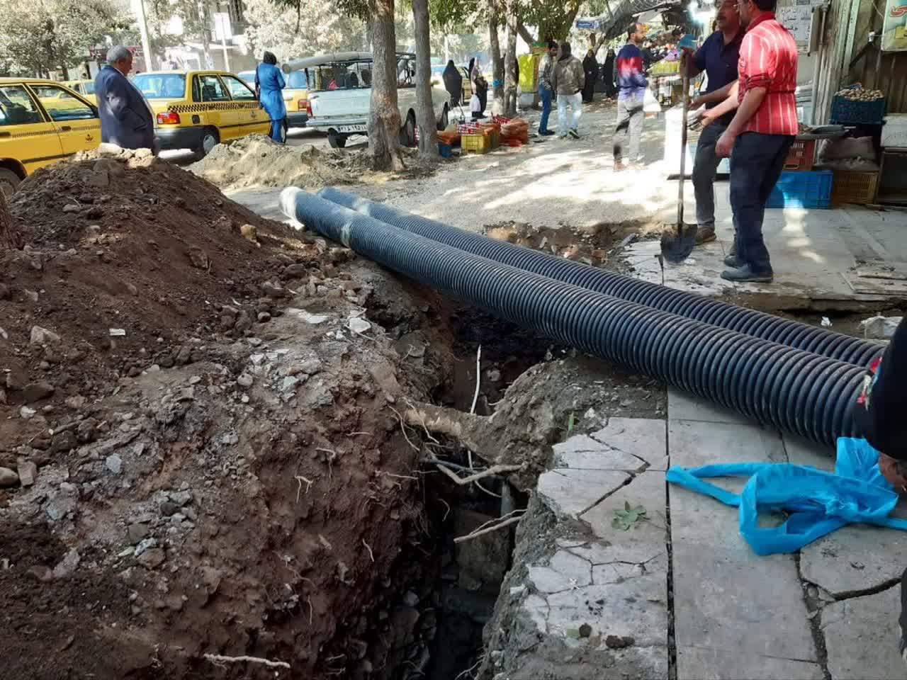 تأسیسات آبفا برای ساخت سایت‌موزه و پیاده‌راه باباطاهر اصلاح شد