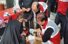 استقرار درمانگاه تخصصی هلال‌احمر همدان در کربلا ونجف