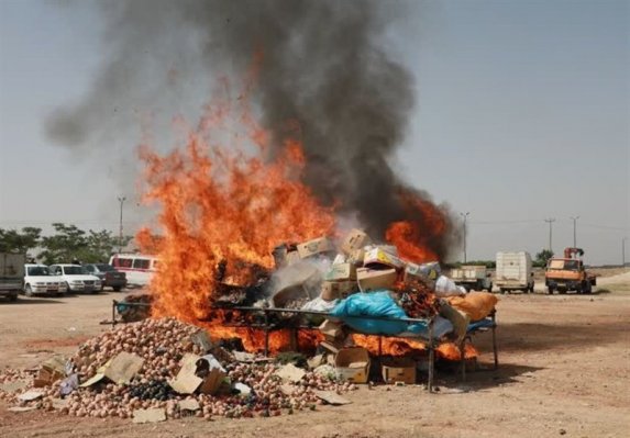 یک تُن موادمخدر در همدان امحا شد
