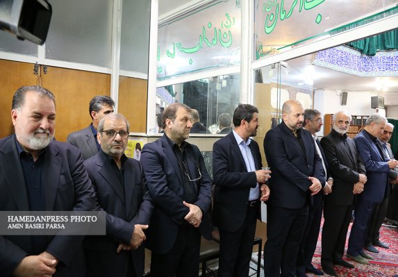 مراسم یادبود استاندار اسبق همدان 